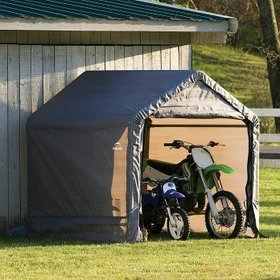 ShelterLogic Shed-in-a-Box Foliengerätehaus 3.24m² grau
