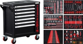 BGS technic DIY Werkzeugwagen bestückt inkl. 250-tlg. Zubehör