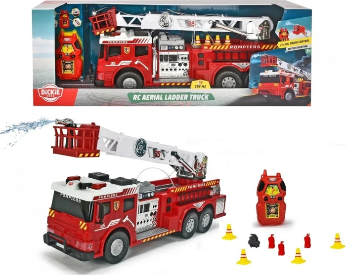 Dickie Toys Feuerwehrauto mit Leiter und Wasserbrause