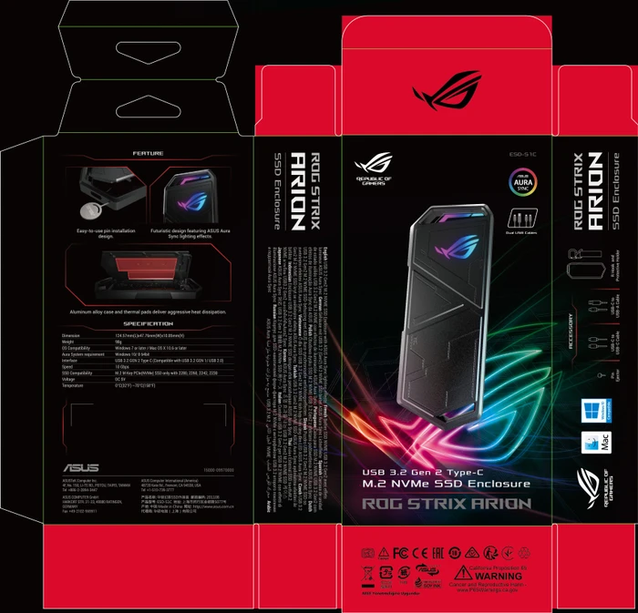 ASUS ROG Strix Arion, USB-C 3.1