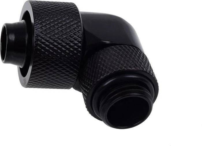 Alphacool Eiszapfen 90° Schlauchanschluss G1/4" auf 16/10mm, schwarz