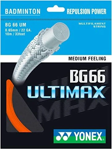 Yonex BG66 Ultimax Badmintonsaite orange 10m