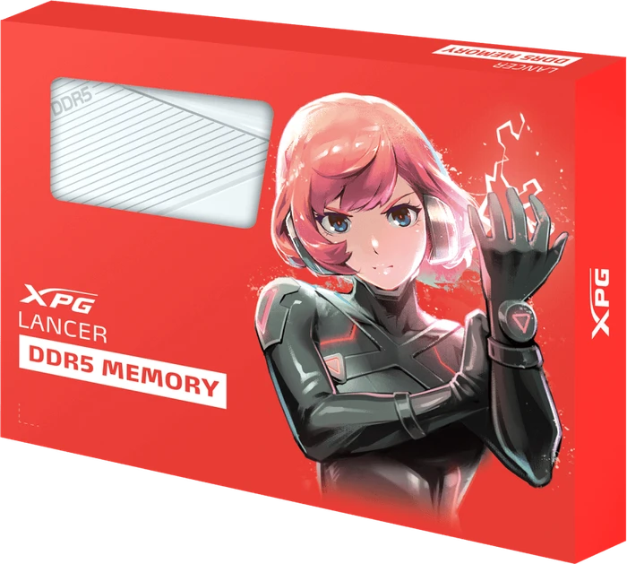 ADATA XPG LANCER White Edition UDIMM 64GB Kit, DDR5-6400, CL32-39-39, 2RX8