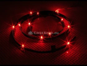 NZXT Sleeved LED Kit rot 100cm, 12 LED