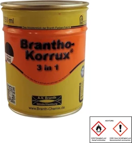 Branth-Chemie Brantho Korrux 3in1 Rostschutzfarbe tiefschwarz (RAL9005), 750ml