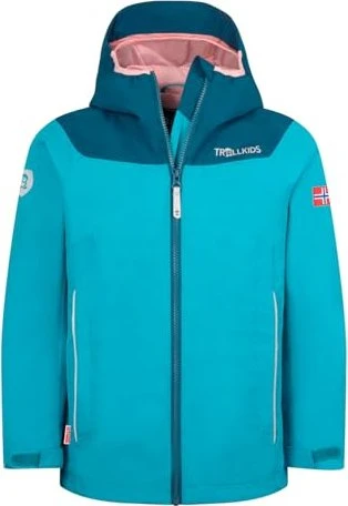 Trollkids Girls Bergen Funktionsjacke aqua haze (Junior)