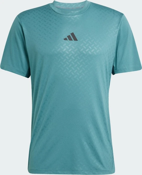 adidas Power 3-Streifen Funktionsshirt kurzarm preloved teal (Herren)