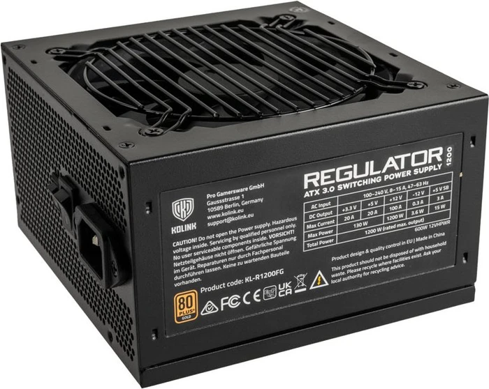Kolink Regulator 80 PLUS Gold 1200W, ATX 3.0