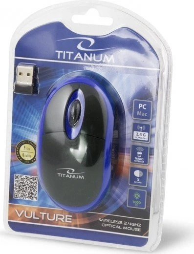 Esperanza Titanum Vulture schwarz/blau, USB