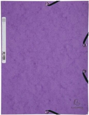 Exacompta Sammelmappe Colorspan 400g/m² mit Gummizug, A4, violett