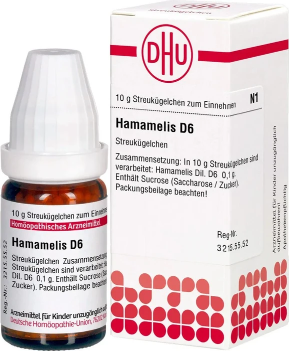 DHU Hamamelis D6 Globuli, 10g