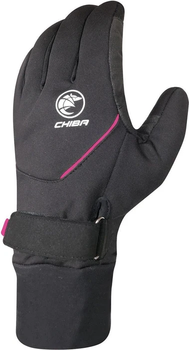 Chiba Rain Pro Fahrradhandschuhe schwarz/rosa