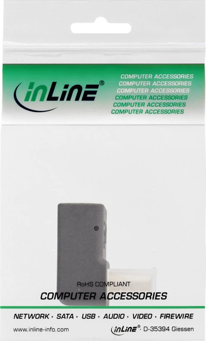 InLine DisplayPort [Buchse] auf Displayport [Stecker] Adapter oben gewinkelt