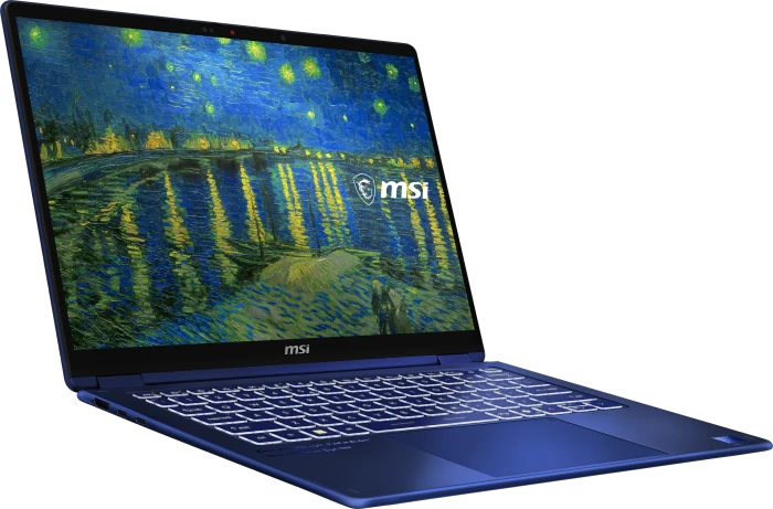MSI Prestige 14 Flip AI+ Starry Night Over the Rhone-273N, Star Blue, Core Ultra X9 378H, 32GB RAM, 1TB SSD, DE, Vincent van Gogh Edition
