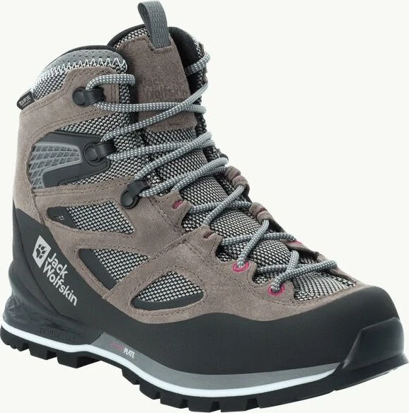 Jack Wolfskin Force Crest Texapore Mid tarmac grey/pink (Damen)