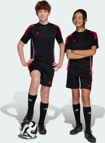 adidas Tiro 24 Trainingshose kurz black/pure ruby (Junior)