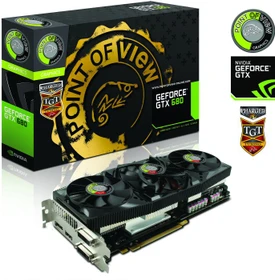 Point of View GeForce GTX 680 TGT Charged Triple Fan + TGT Backplate, 2GB GDDR5, 2x DVI, HDMI, DP
