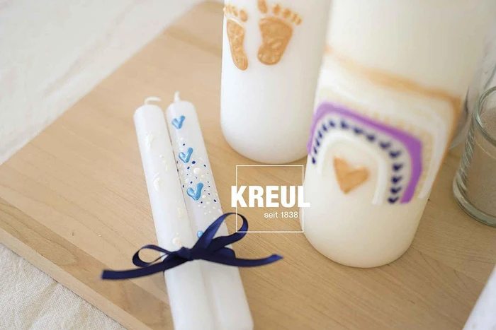 Kreul Candle Pen Kerzenmalfarbe Hello Baby, 6 Farben, 29ml, 6er-Set