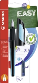 STABILO EASYbuddy schwarz/hellblau, linke Hand, Blister