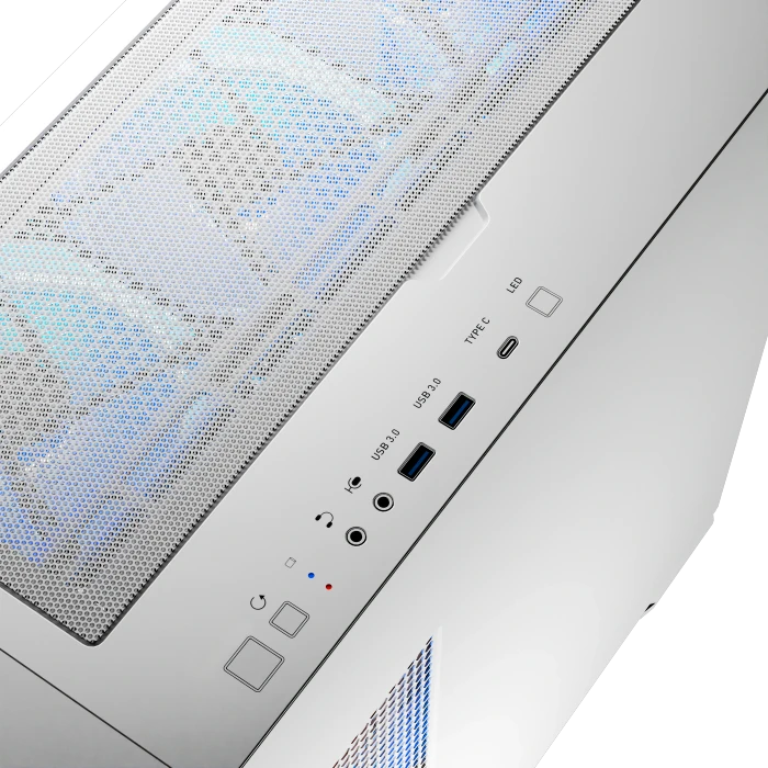 Modecom Horizon ARGB Flow White, Glasfenster