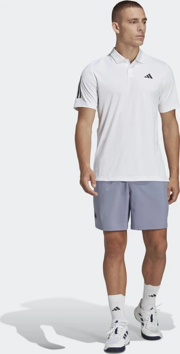 adidas Club 3-Streifen Tennis Poloshirt kurzarm weiß (Herren)