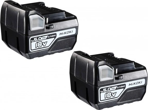 Hikoki BSL1850C Werkzeug-Akku 18V, 5.0Ah, Li-Ionen, 2 Akkus [10.0Ah] [180Wh]