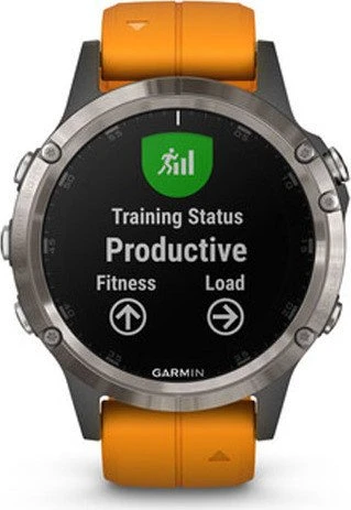 Garmin Fenix 5 Plus Sapphire Titan orange