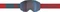 Scott Faze II neon red/aruba green-enhancer blue chrome Vorschaubild