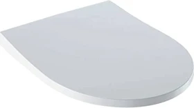 Geberit iCon WC-Sitz schmales Design, Absenkautomatik, Quick-Release, weiß/glänzend