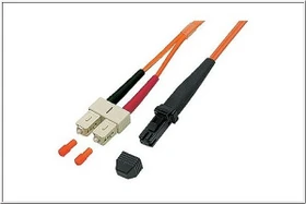 Good Connections LWL Duplex Kabel, OM1, 1x MT-RJ Stecker/2x SC Stecker, 20m, orange