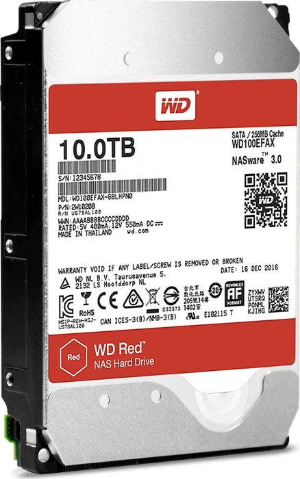 Western Digital WD Red Desktop Mainstream Kit 10TB, 24/7, 512e / 3.5" / SATA 6Gb/s, retail