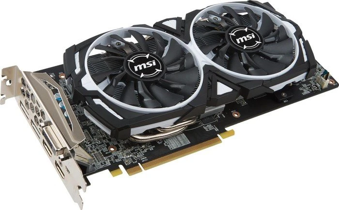 MSI Radeon RX 480 Armor 8G OC, 8GB GDDR5, DVI, 2x HDMI, 2x DP