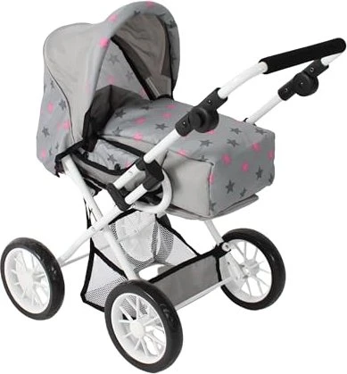 Bayer Chic 2000 Leni 3in1 Kombipuppenwagen Sternchen grau