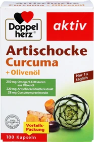 Doppelherz Artischocke Curcuma + Olivenöl Kapseln, 100 Stück