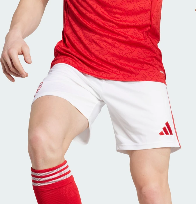 adidas FC Arsenal 2025/2026 Ausweichshorts white/better scarlet (Herren)