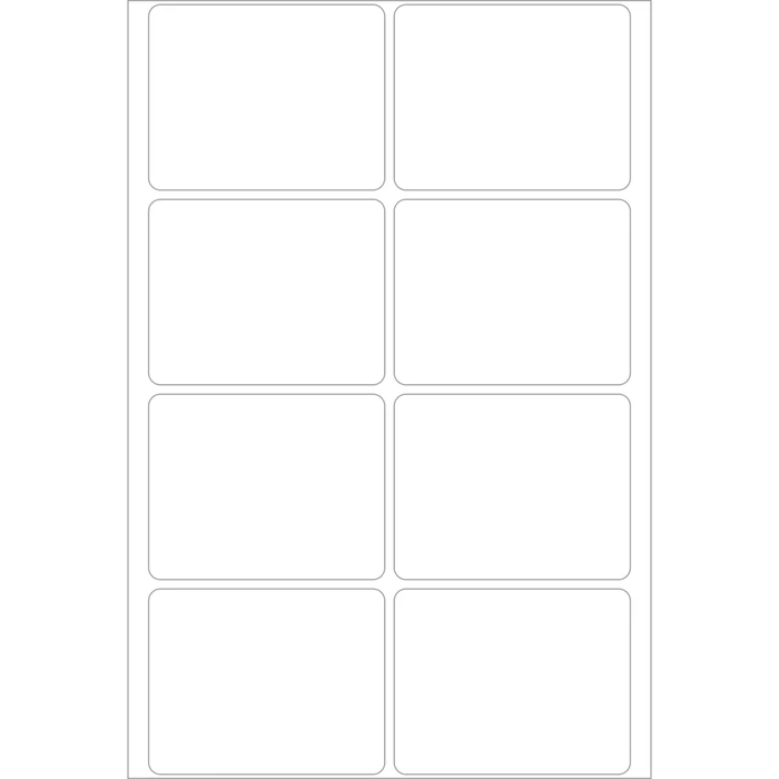 Herma Vielzwecketiketten, 39x50mm, weiß, 32 Blatt (256 Etiketten)
