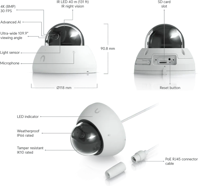 Ubiquiti AI Dome weiß