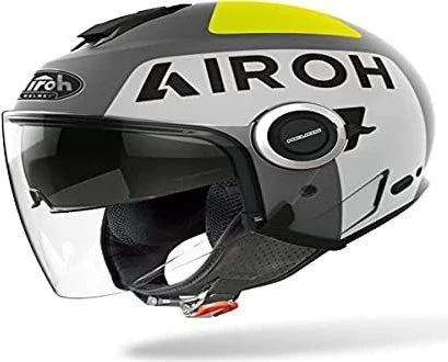 Airoh Helios Up matt grau/gelb