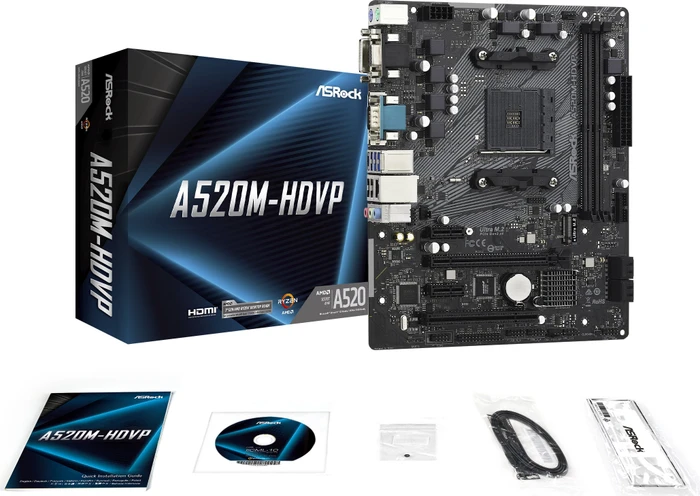 ASRock A520M-HDVP (AMD AM4)