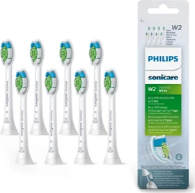 Philips HX6068/12 Sonicare W2 Optimal White Ersatzbürste weiß, 8 Stück