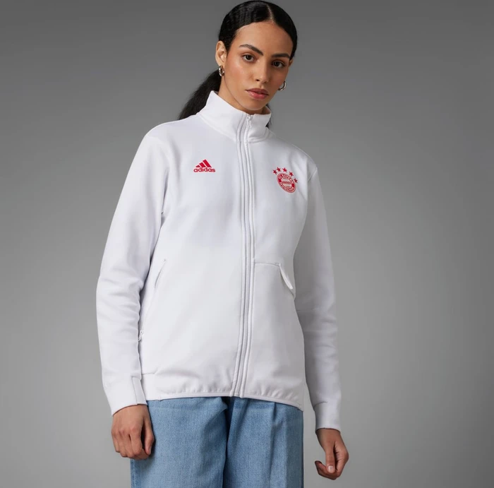 adidas FC Bayern München Anthem Jacke weiß (Damen)