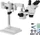 Vevor Trinokular-Stereomikroskop 3.5x-90x mit Doppelarm-Auslegerstativ (7045P-STL2)