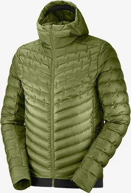 Salomon Outline Down Hoodie Jacke martini olive (Herren)