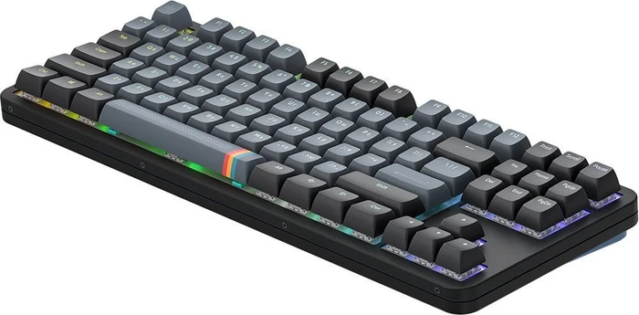 Dark Project ALU87A Midnight Gaming Keyboard, blau/schwarz, LEDs RGB, g3ms Zircon Speed, USB, UA/US