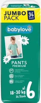 Babylove Pants Gr.6 XXL Einwegwindel, 18-30kg, 26 Stück