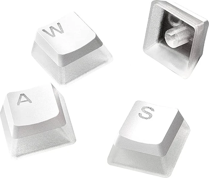 SteelSeries PrismCaps Universal Keycaps, Kunststoff (PBT) Double-Shot, weiß, 105 Tasten, ISO-DE