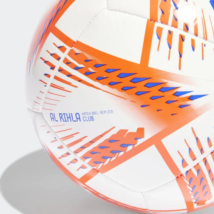 adidas Al Rihla FIFA WM 2022 Club Fußball white/solar red/pantone