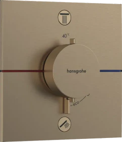 Hansgrohe ShowerSelect Comfort E Thermostat Unterputz für 2 Verbraucher brushed bronze