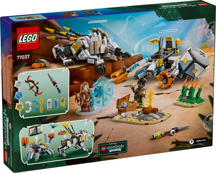 LEGO Horizon Adventures - Aloy und Varl vs. Panzerwanderer und Sägezahn