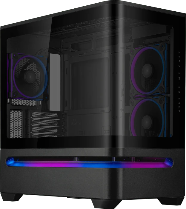 ASUS Prime AP202 ARGB, schwarz, Glasfenster